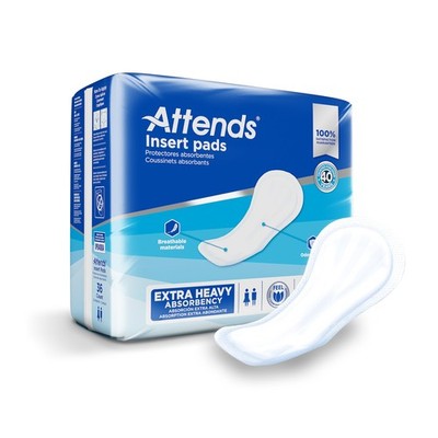 Attends Incontinence Liner 16.5'' L Moderate to Heavy 144 Ct