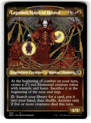 Lagomos, Hand of Hatred (Showcase) Dominaria United U 304 NM