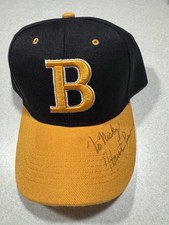 Houston Person Boston Bruins Snapbakc  Hat Signed Auto Autograph