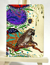 Original Mixed Media ACEO Art “Jungle Watcher