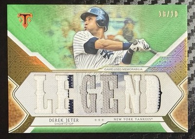 2018 TOPPS TRIPLE THREADS DEREK JETER LEGEND PATCH RELIC 18/18 YANKEES #RLC-DJ