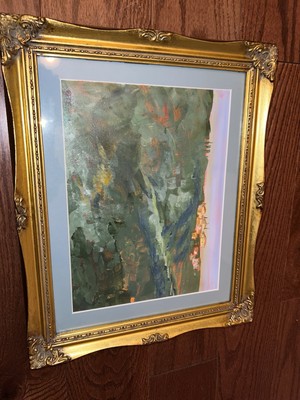 Vintage Acrylic Painting  Viareggio, Italy  By Gai Eckhoff