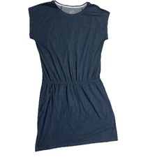 Arc’teryx Ardena Womens Dress Medium Blue Short Sleeve Elastic Waist O3