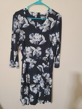 TOMMY HILFIGER Women’s Dress Size 2 Floral 3/4 Sleeves SALE