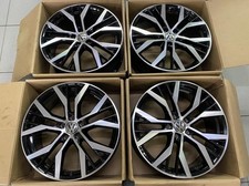 18" VW Golf Santiago Style Wheels - Gloss Black Polished - Golf MK5 6 7 Audi A3