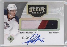 2016 Ultimate Collection Debut Threads Tier 1 7/99 Sonny Milano Patch Auto t7u