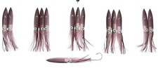 Chatter-Lures Carlson Offshore 36″ Splash Bar w/7″ Fuku Squid