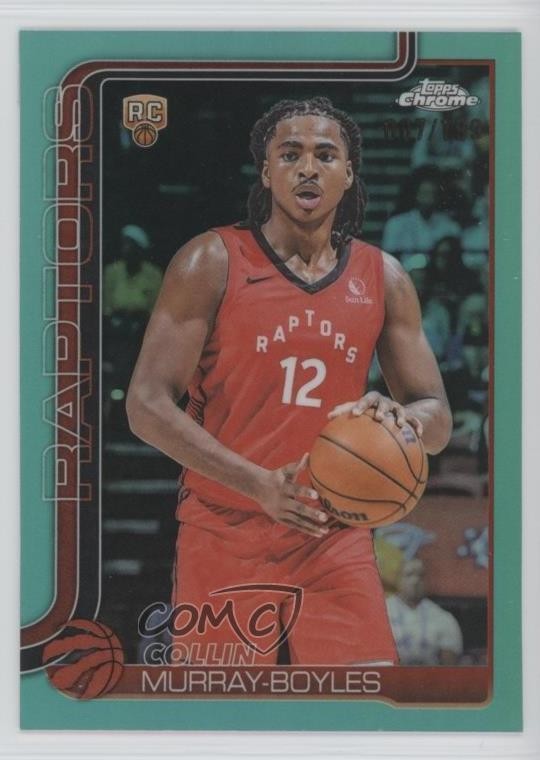 2025-26 Topps Chrome Aqua Refractor /199 Collin Murray-Boyles #259 Rookie RC
