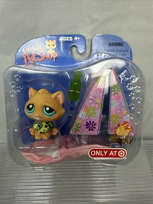 Littlest Pet Shop 2006 Tabby Cat #300 w Bandana Target Exclusive New in Package