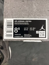 Air Jordan 4 Men's Size 8.5 Retro