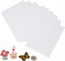 Noenaeni 10Pcs Shrink Plastic Sheets A5 Sanded One Side Shrinky Dink Paper 0.3m