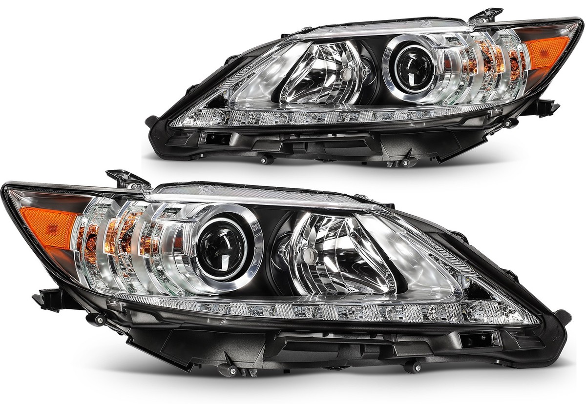 HID Headlight For Lexus ES300H ES350 2013 2014 2015 Xenon Chrome Left+Right 2pcs