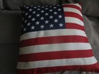 CHARLIE KIRK AUTOGRAPHED UNITED STATES FLAG PILLOW — photo 3