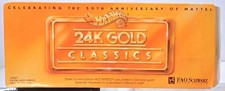 HOT WHEELS FAO SCHWARZ EXCLUSIVE 24K Gold Classics 3-Car Set 14063 Sealed 50th