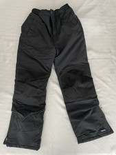 Lands End Snow Pants Black Grow-A-Longs Youth Size 12
