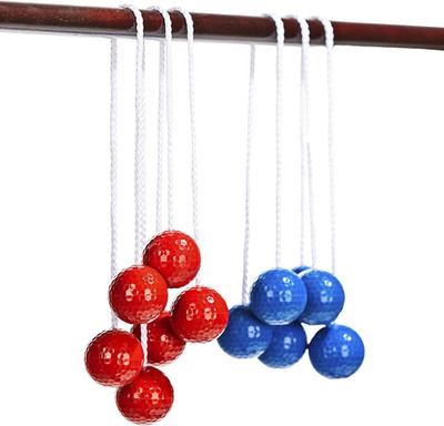 6 Pack Ladder Golf Replacement Bolas Set 16 Inch Toss Balls Red Blue