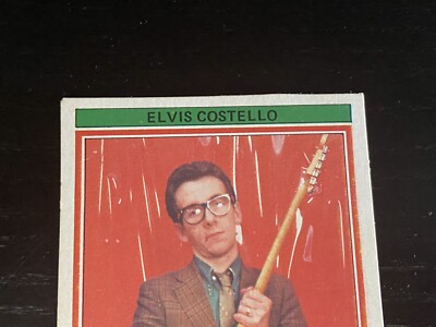 Elvis Costello Rookie Card 1977 Monty Gum Punk The New Wave Card