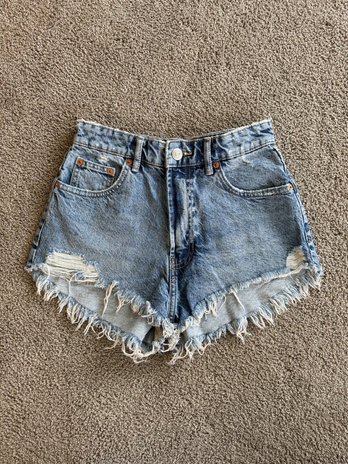 bundle of womens jean shorts size 4 - image 14