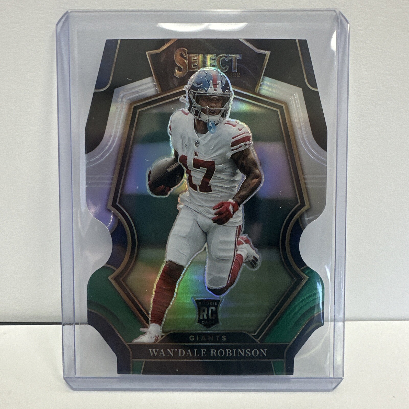 WanDale Robinson 2022 Select Die Cut Premier Level Black And Green #174 Giants
