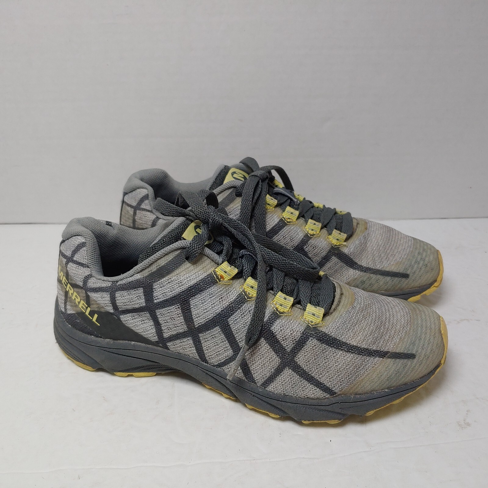 Merrell Reverb J19866 scarpe da trail running grigie a rete traspiranti da donna taglia US 5