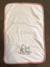 Hedgehog baby embroidered burp clothe