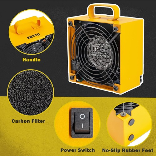 Activated Carbon Solder Fume Extractor with 3000 RPM Fan for Safe DIY Soldering - Picture 4 of 10