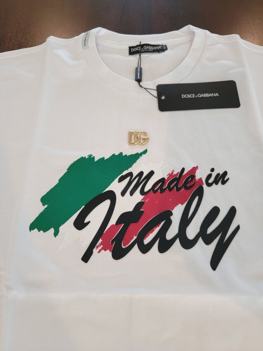 dolce & gabbana Jersey T-shirt with Made in Italy print