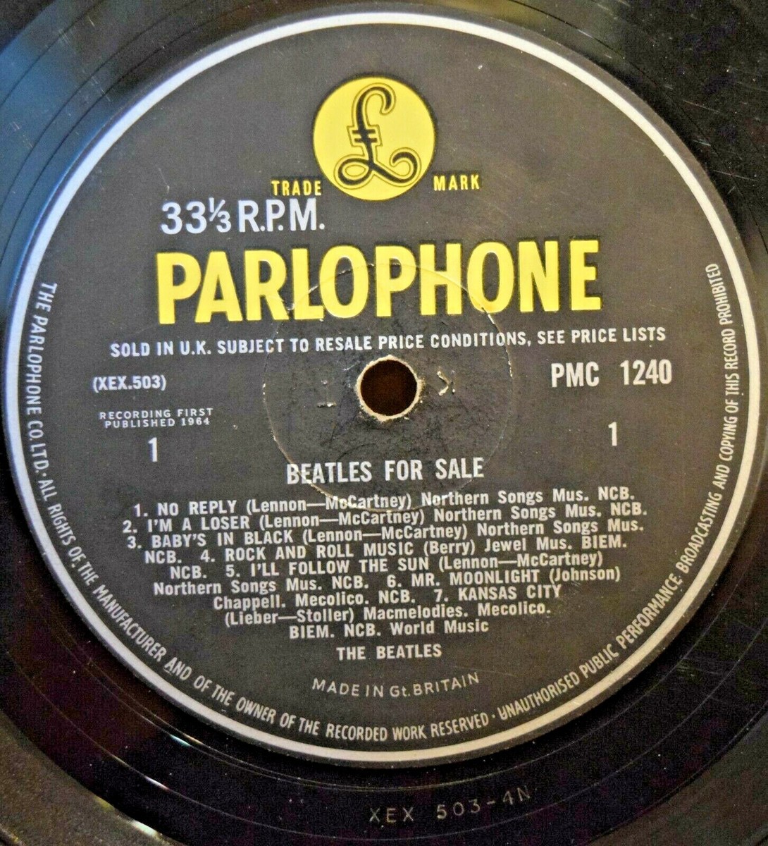 VINYL - The Beatles 'Beatles For Sale' Mono, PMC 1230 1st