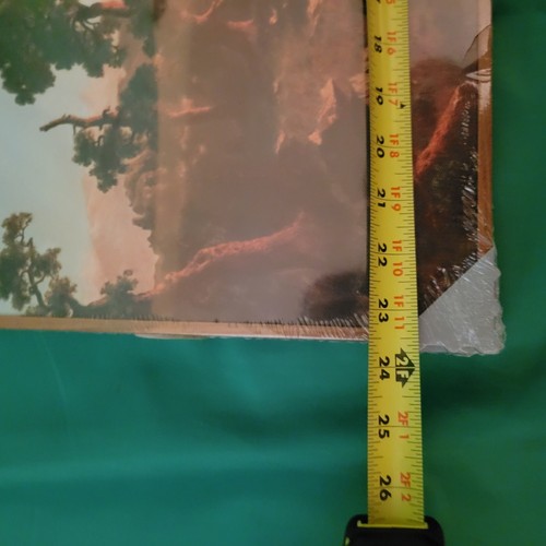 Framed Cloth Poster Of Albert Bierstadt Painting "Wind River" 23.5"x15.5" - Picture 5 of 6