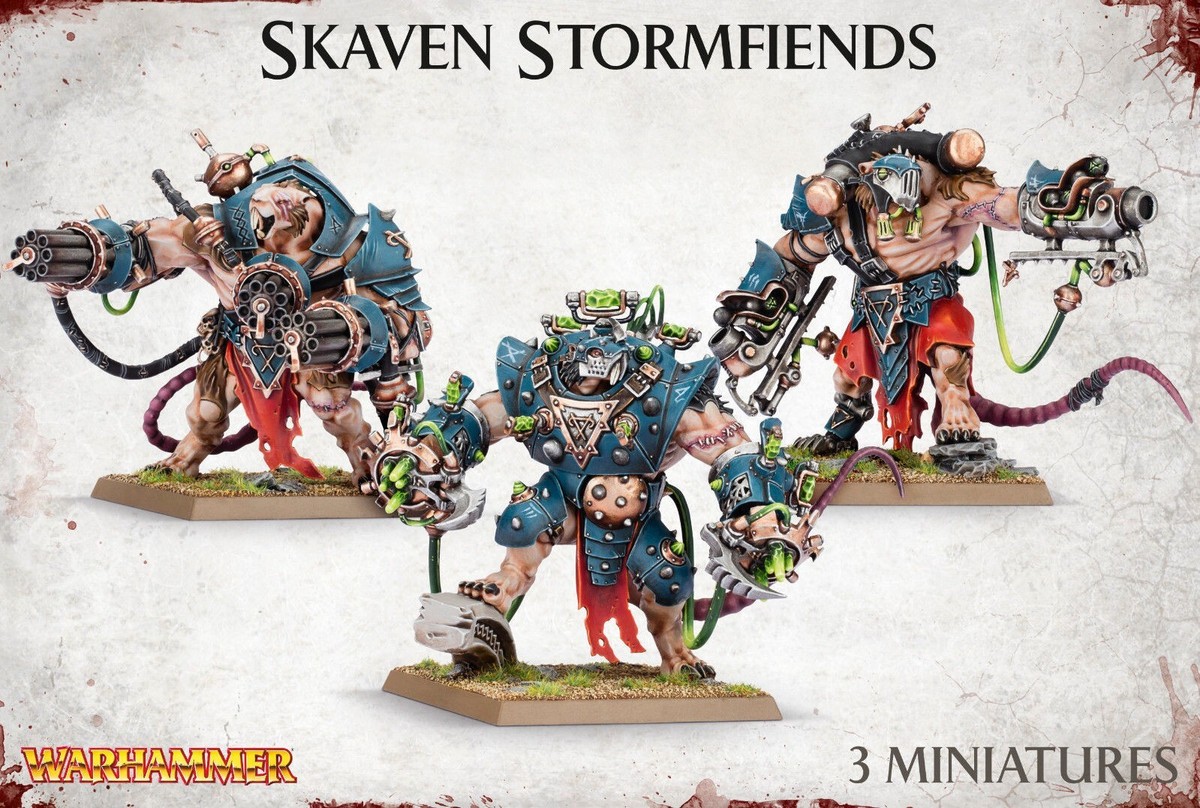 SF・ファンタジー・ホラー Skaven Clanrats, Ogors, Stormfiends Skaven Stormfiends NO BOX Warhammer Skaven Vanguard Sigmar