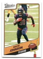 David Johnson 2021 Panini Classics #12 Houston Texans FOOTBALL