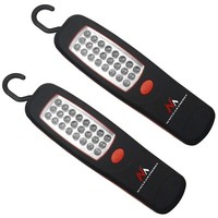 2X Taschenlampe Handlampe Werkstattlampe Lampe Magnet Haken / 24 Led