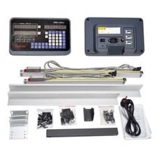 DRO 2 Axis Digital Readout 250mm+700mm Linear Scale Kit for CNC Mill Lathe, UK