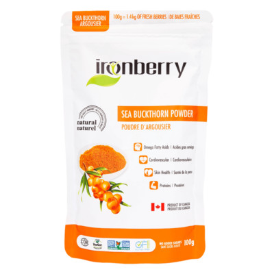 100% Natural Pure Sea Buckthorn Powder - Vegan, Gluten-Free, Toxin-free, Natural