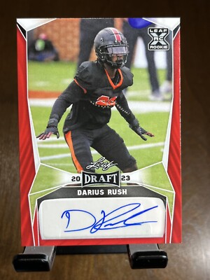 2023 Leaf Draft Darius Rush Red RC Auto #BA-DR1