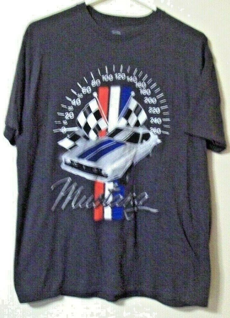 PONY y2k Ford mustang XL 46 48 grigio finitura tachimetro erica bandiere 27 5 in L