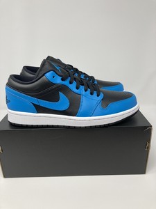 Nike Air Jordan 1 Low Reverse Laser Blue Black White 410 Mens Size 8 Ebay