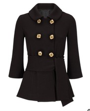 Bnwt New Sold Out James Lakeland Black Doublebreasted Jacket Eur42 Uk10 Rrp £399