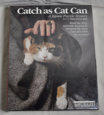 Vintage Jigsaw Puzzle BePuzzled Mystery Catch as Cat Can 500 Pieces 1988 NEW