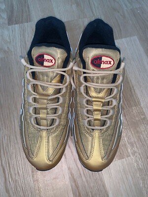 Nike Air Max 95 Herren Halbschuh Sneaker Sportschuh Gold Gr. 43 