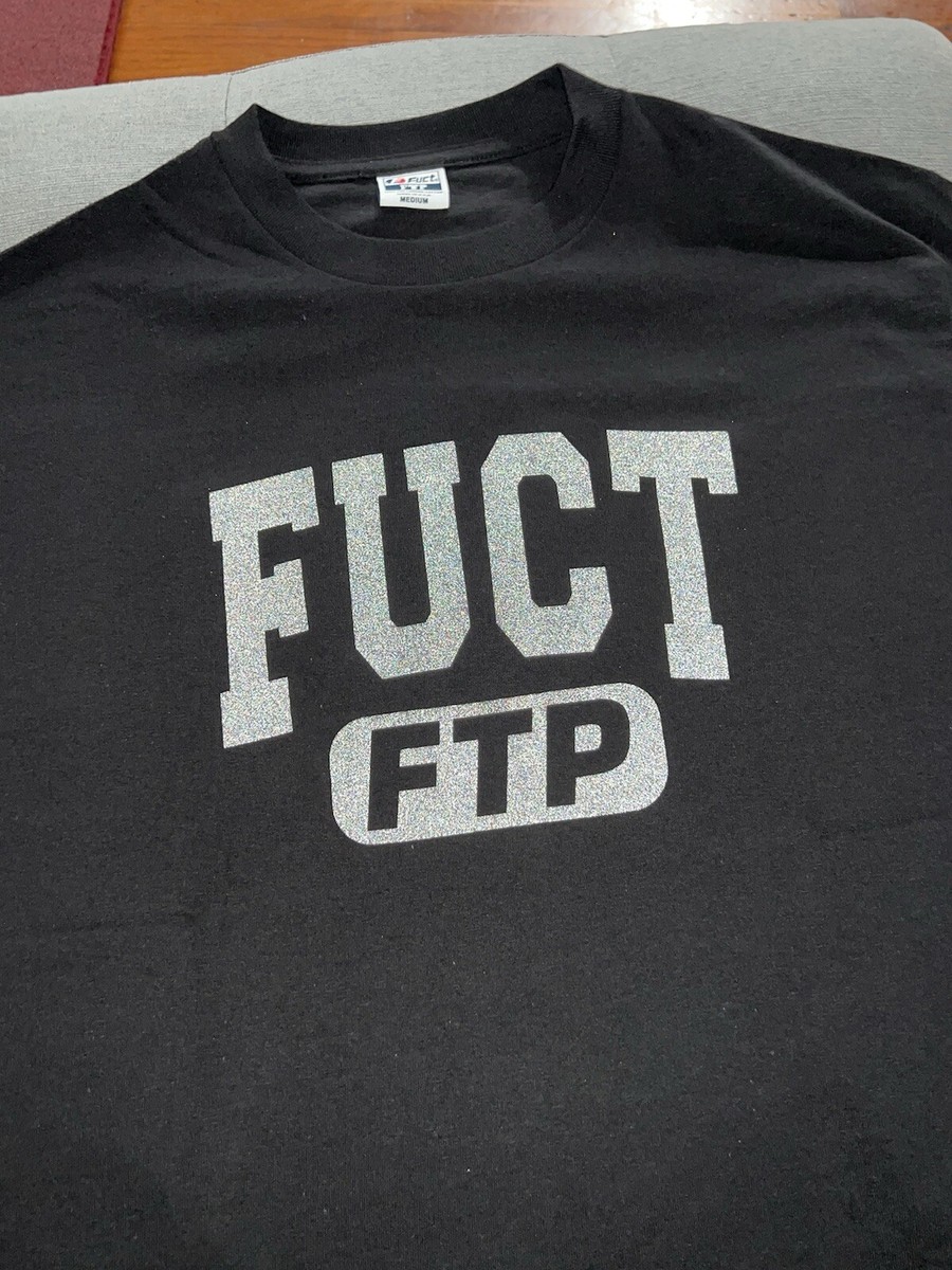 FTP X FUCT ACADEMY TEE BLACK & 3M Print Brand New Size Medium  