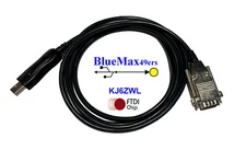 BlueMax49ers USB Serial RS-232 Null Modem Full Handshake Cable DB9 Female NM 9F