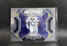 Aaron Donald Unstoppable 2020 Panini Prizm Football #6 Los Angeles Rams Card NFL