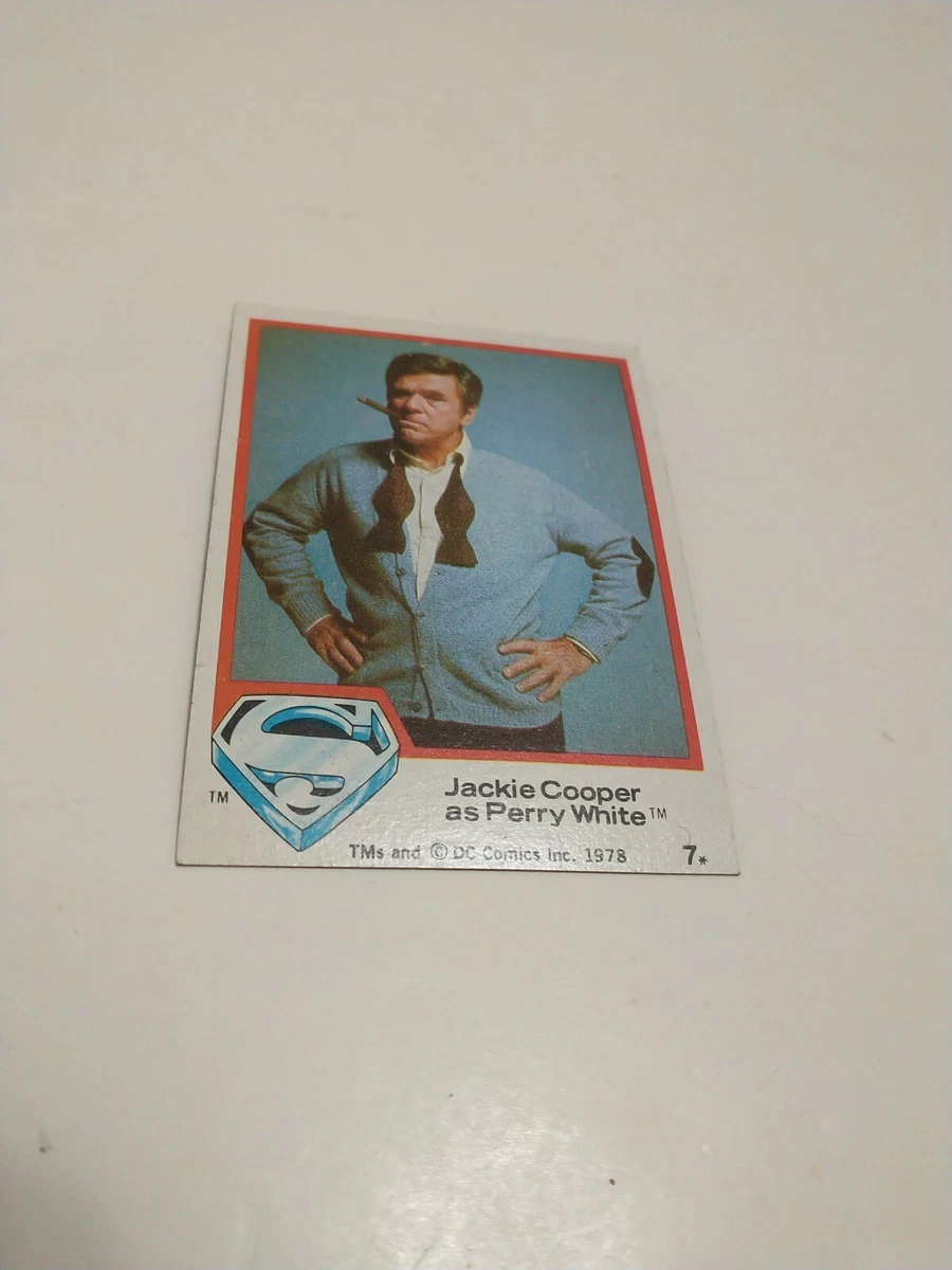 SUPERMAN THE MOVIE 1978 Topps Trading Card JACKIE COOPER as PERRY WHITE #7  | eBay
