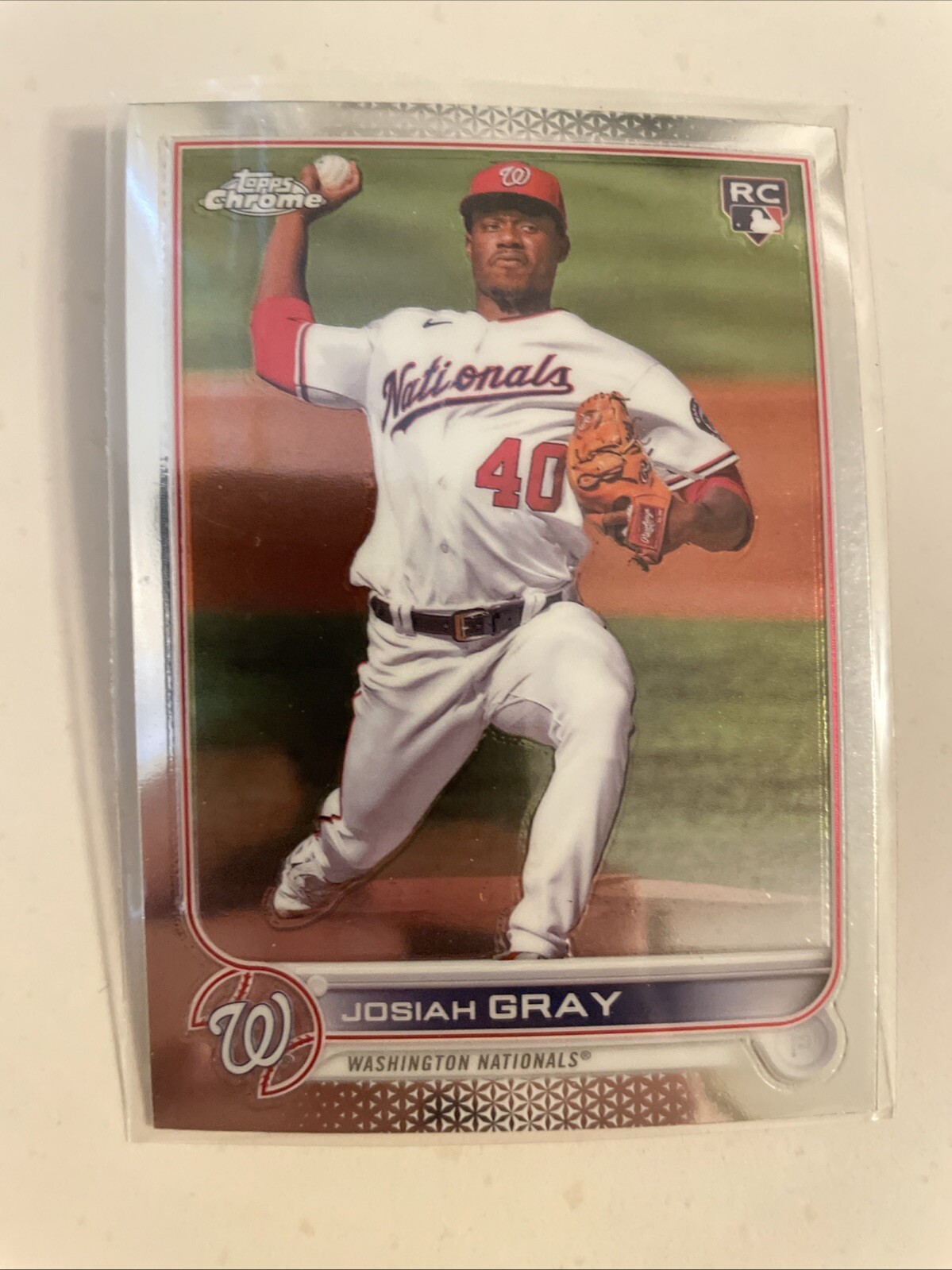 2022 Topps Chrome - #160 Josiah Gray (RC)