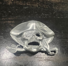Pirate Vintage Belt Buckle - Fine Pewter Pirate Buckle - Brand New