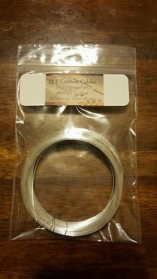 24awg silver plated 99.9999 % pure OCC solid core copper wire 60ft.