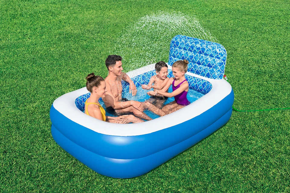 Planschbecken Family Pool mit Wassersprinkler Waterfall Oasis 229 x 152 x 96 cm - Bild 2 von 4