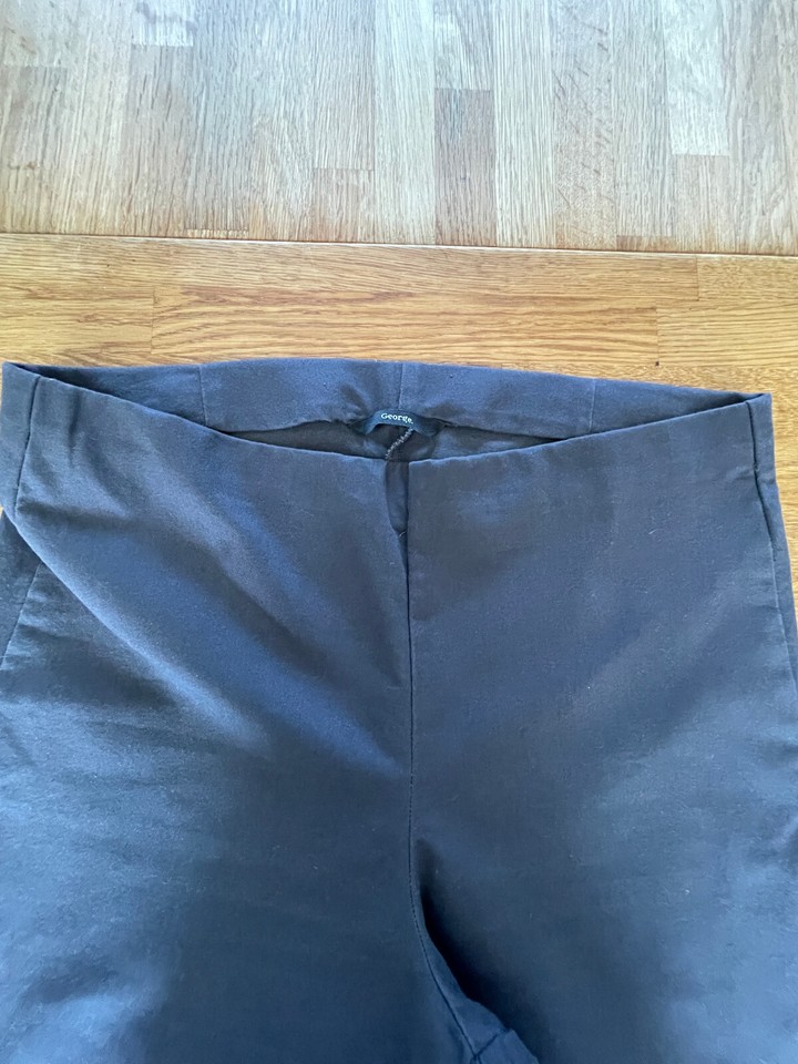 Ladies Cotton mix "no waistband" Trousers Size 16 in Grey from