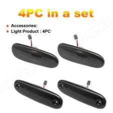 4x Smoked Led Frontrear Side Marker Light Lamp For 93-98 Toyota Supra Mk4 A80